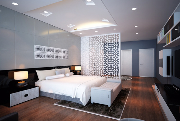 phòng ngủ đẹp, vach CNC đẹp, thiết kế nội thất phòng ngủ 